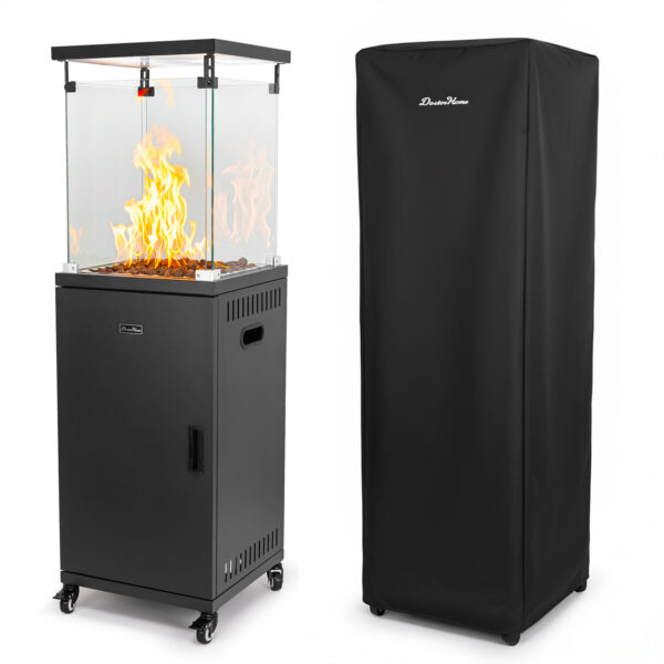 Husa de Protectie pentru Incalzitor de Terasa pe Gaz, Model Cube, Doctor Home, 137 X 42 - Negru