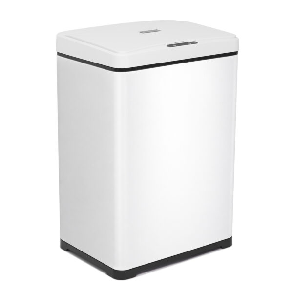 Cos de Gunoi Smart, Doctor Home Obi, Senzor de Miscare, Otel Inoxidabil, 30L - Alb